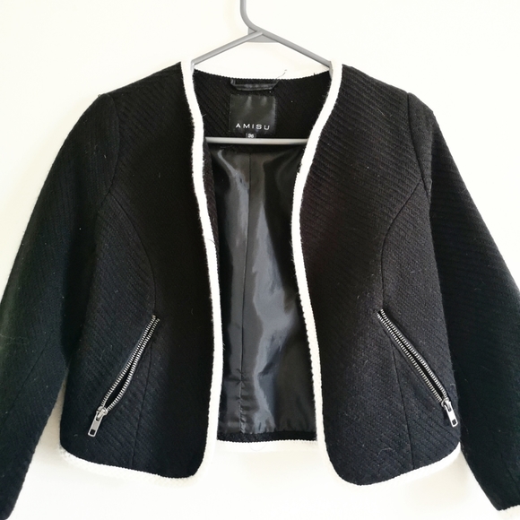 AMISU textured blazer - Picture 4 of 5